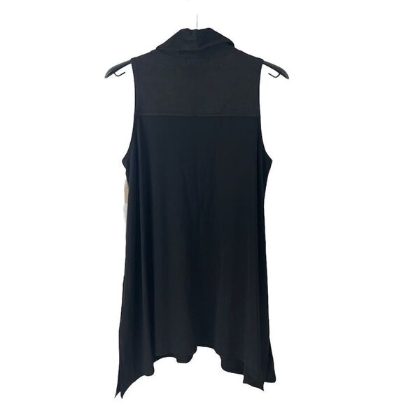 NEW Sympli Black Foxy Jersey & Faux Suede Smock Size 10 - Picture 3 of 8